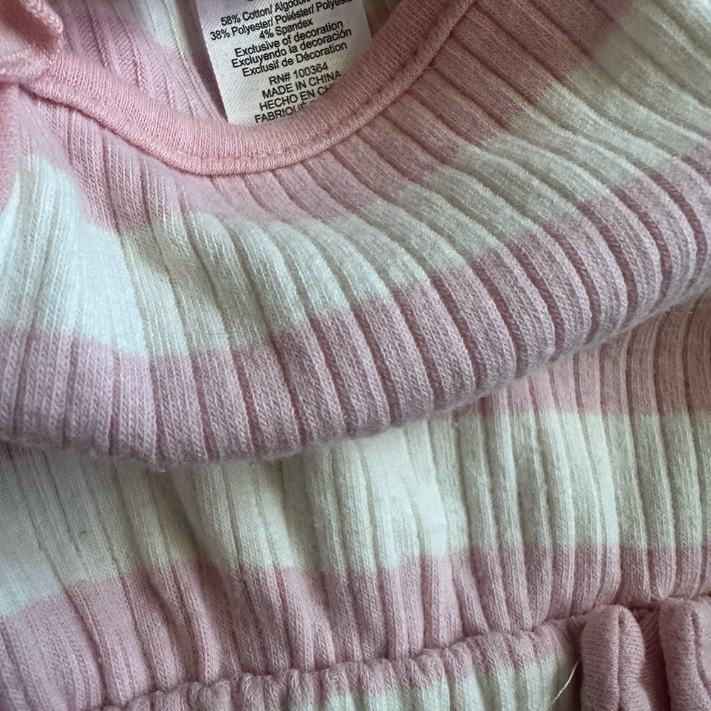 Carters Bundle Lot 12 mo Girls Rompers Spring Summer Fall - Picture 5 of 7